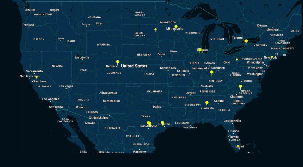Nationwide Manufacturing Map