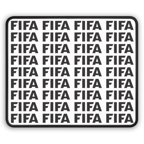 FIFA Repeat Pattern Gaming Mouse Pad – Black & White Esports Desk Mat