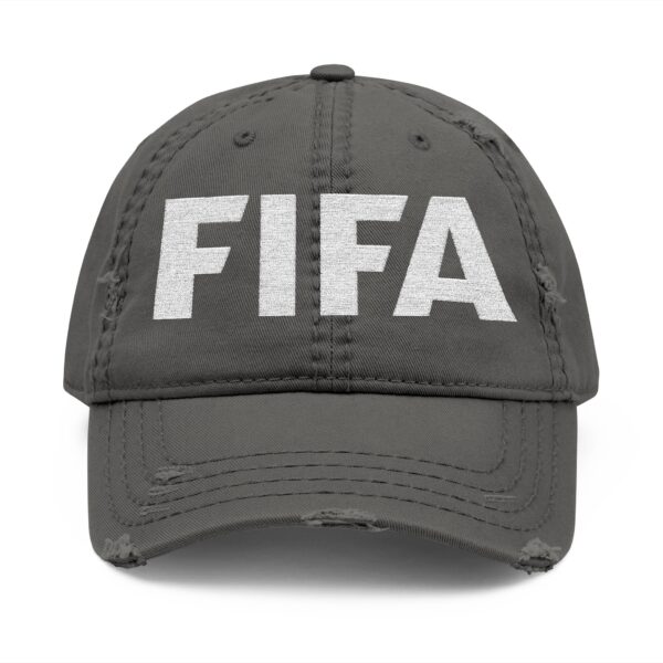 FIFA Distressed Embroidered Dad Hat — Vintage Soccer Cap