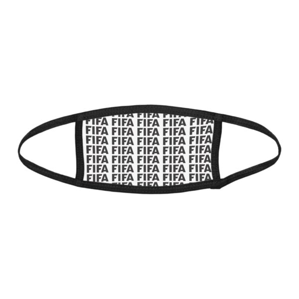 Kids "FIFA" Repeating Logo Face Mask — Breathable Soccer Fan Mask