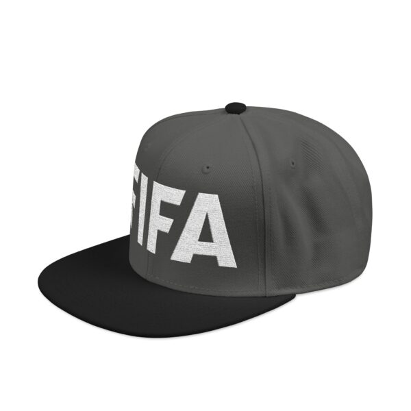 FIFA Embroidered Snapback Hat — Distressed Block Logo Cap