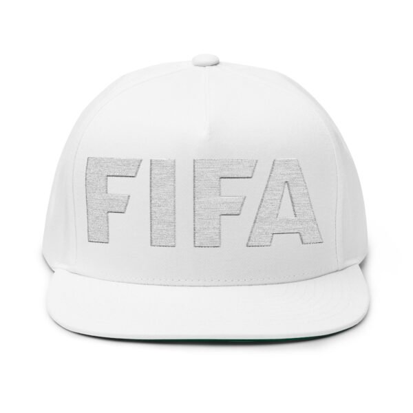 FIFA Embroidered Flat Bill Cap — "For the Game. For the World."