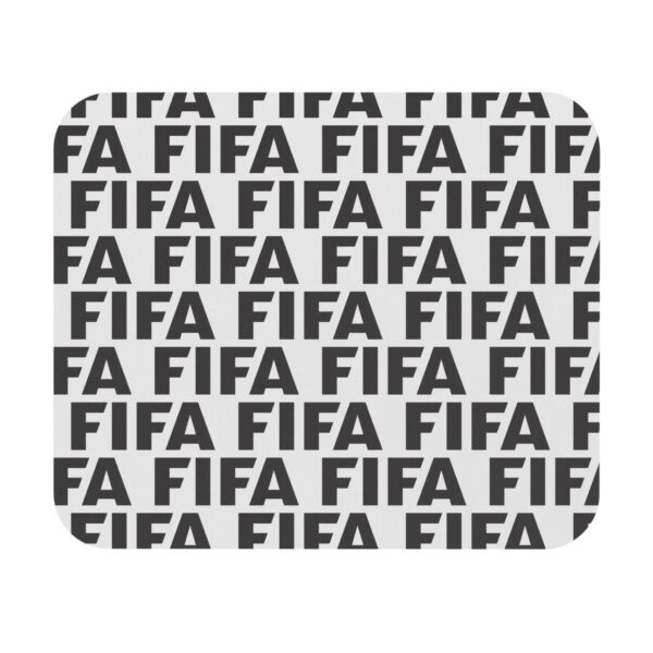 FIFA Repeat Logo Mouse Pad — Monochrome Gaming Desk Mat