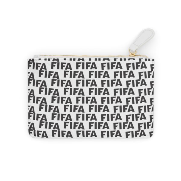 Mini Clutch Bag — Monogram 'FIFA' Repeated Pattern Cosmetic Pouch