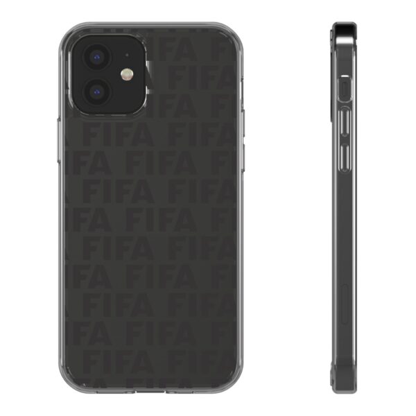 Clear Phone Case — Repeating FIFA Logo Transparent Protective Cover