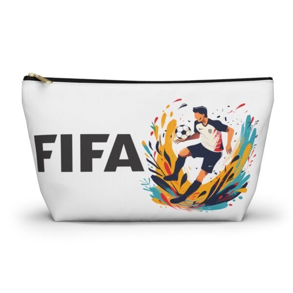 FIFA Soccer Accessory Pouch — T‑Bottom Travel Makeup & Gear Bag