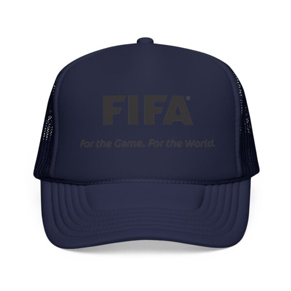 FIFA Logo Foam Trucker Hat — 'For the Game, For the World' Soccer Cap