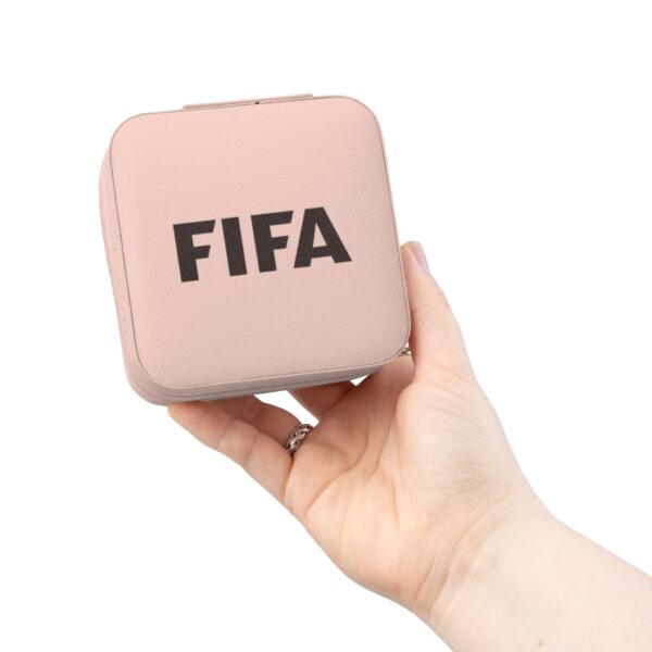 Jewelry Travel Case – Compact Personalized Travel Jewelry Organizer (FIFA Text)