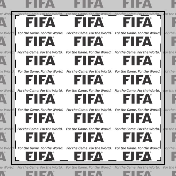 FIFA Logo Poly Twill Napkin — Branded Sports Event Cocktail Napkin