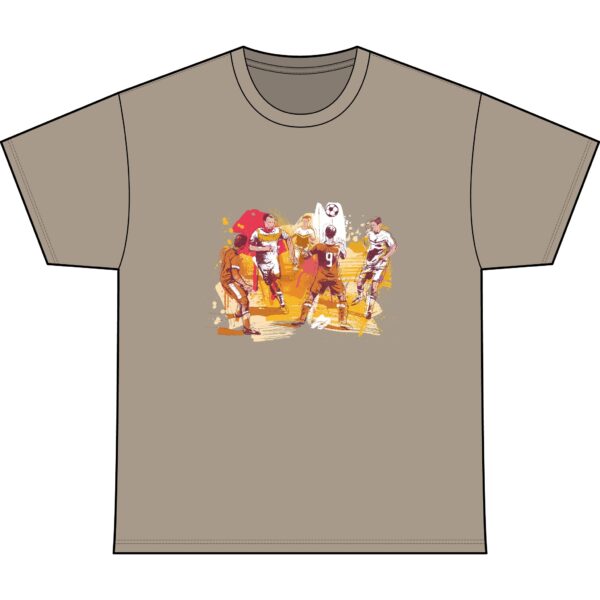 Soccer Match Graphic Tee — FIFA Back-Print Casual Shirt