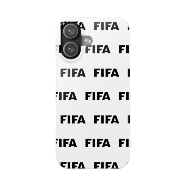FIFA Pattern Slim Phone Case — Repeating Logo Soccer Fan Cover