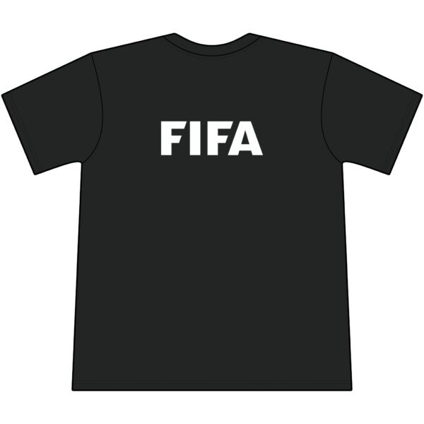 FIFA Graphic Tee — Black Cotton Pocket T‑Shirt