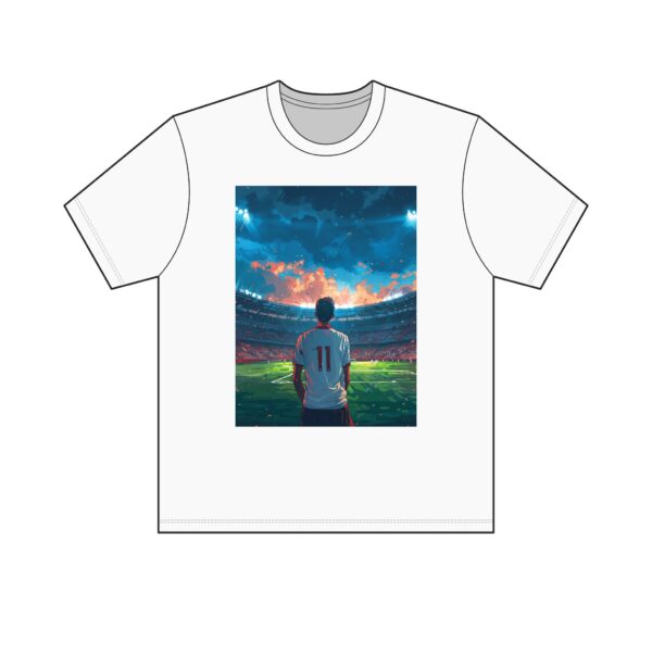 Soccer Player Stadium Tee — Number 11 Sunset Football T-Shirt
