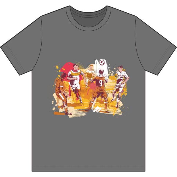 Soccer Match Graphic Tee — FIFA Players Illustration