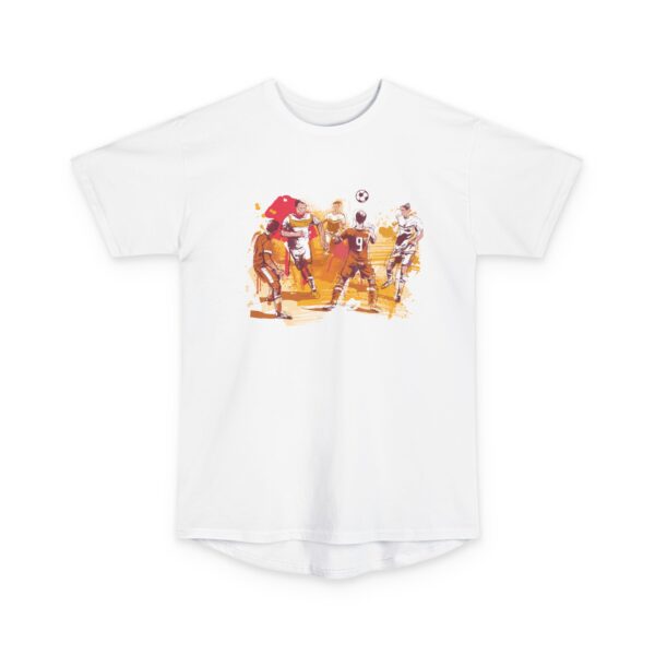 Soccer Players Watercolor Tee — FIFA Graphic Longline T-Shirt