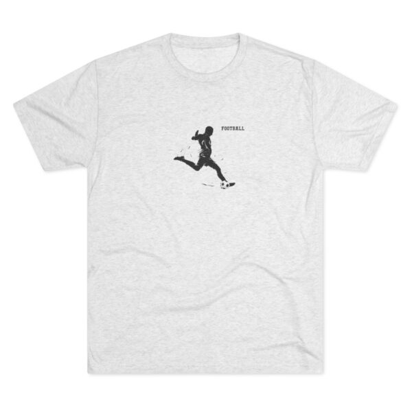 Football Kicker Silhouette Tee – Minimalist Sports Graphic Crew
