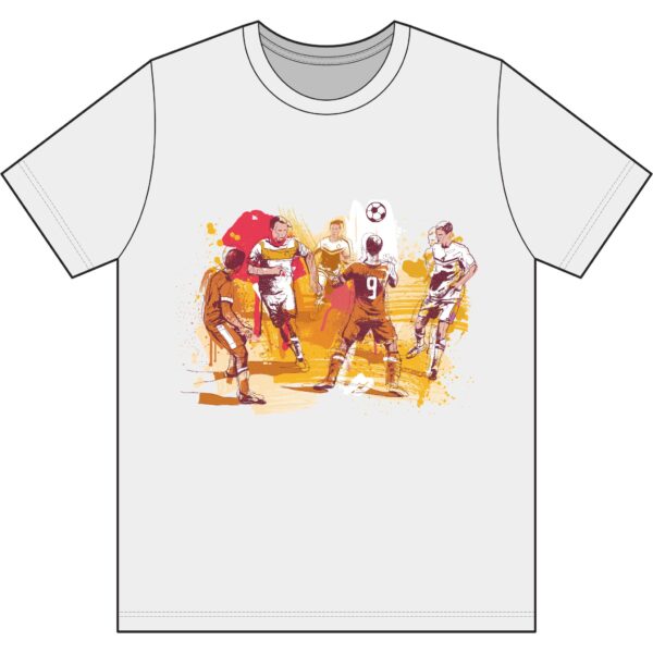 Soccer Action Tri-Blend Tee – FIFA Team Players Graphic Shirt