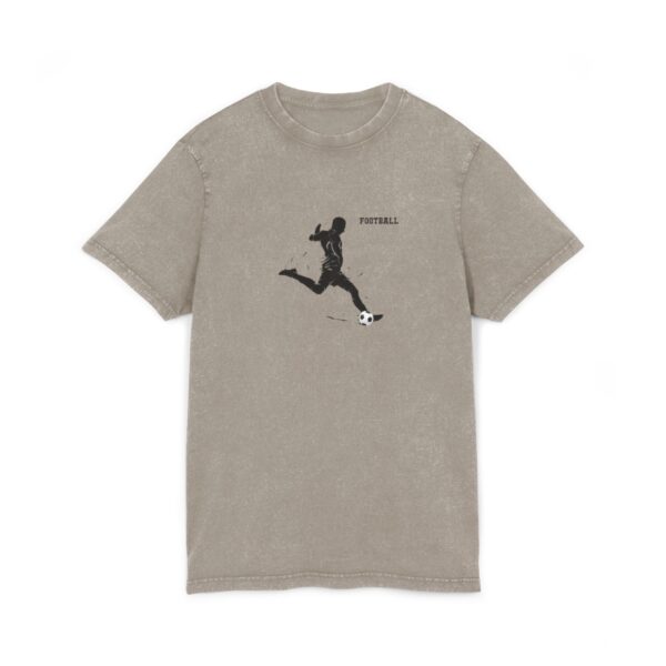 Acid-Wash Soccer Tee — 'Football' Silhouette Front & FIFA Back